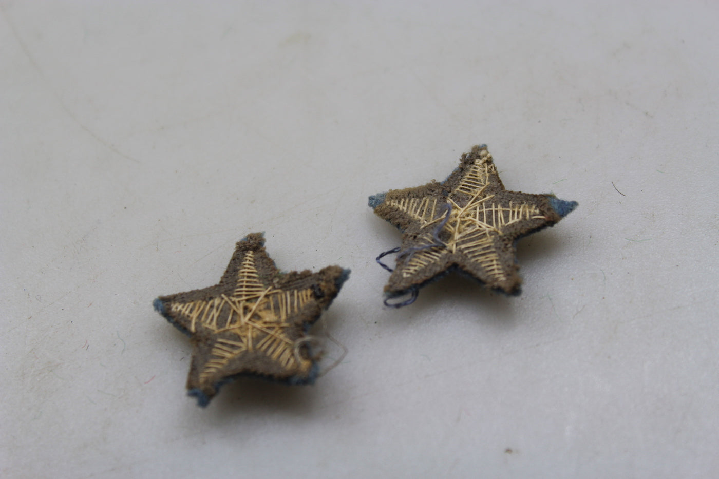 Coppia stellette da bavero Ufficiale RA WW2