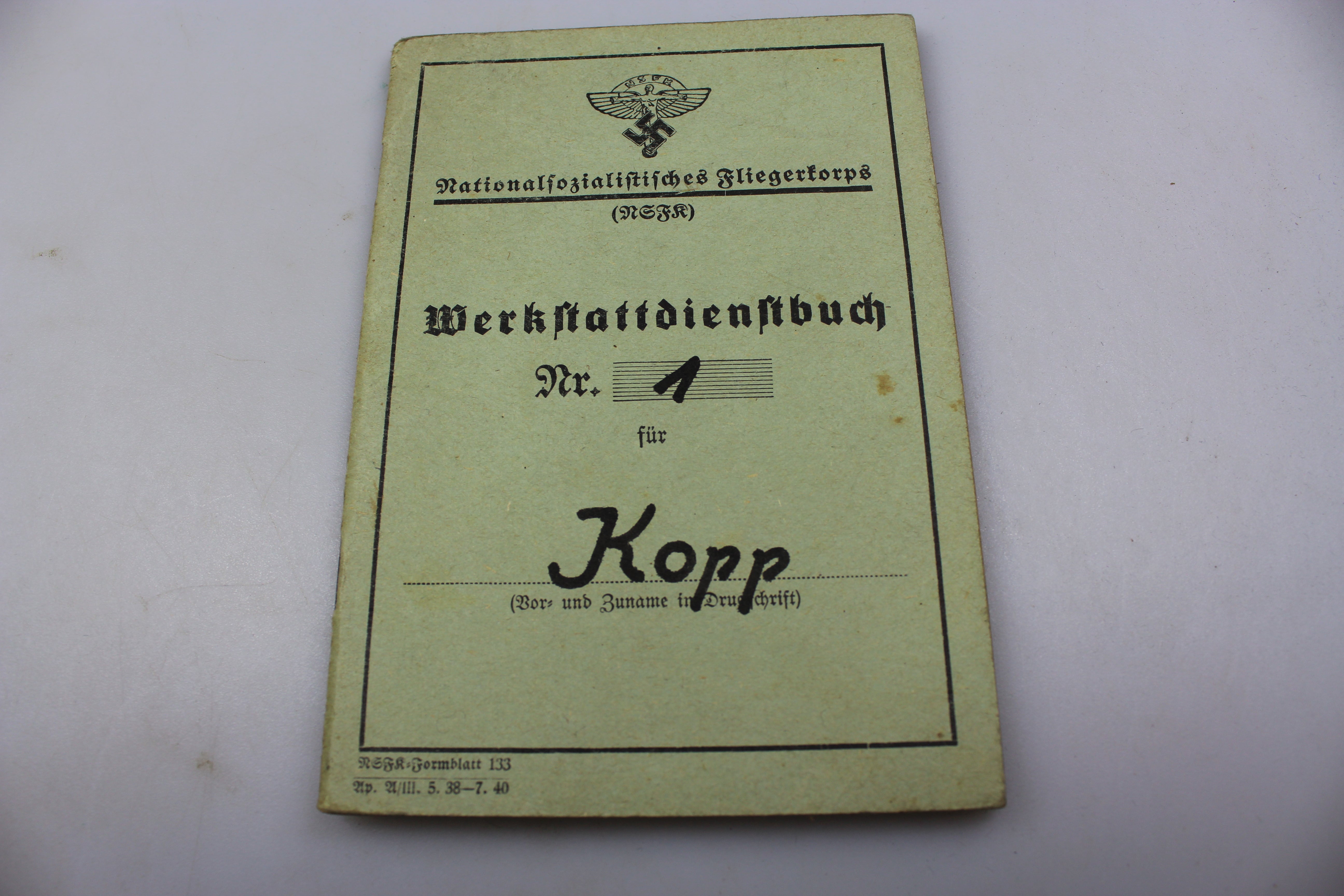 Dienstbuch NSFK
