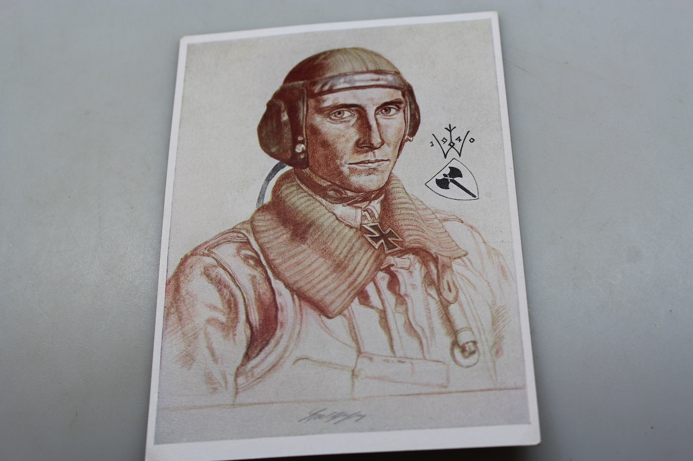 Cartolina postale Willrich - "Hauptmann Balthasar" WW2