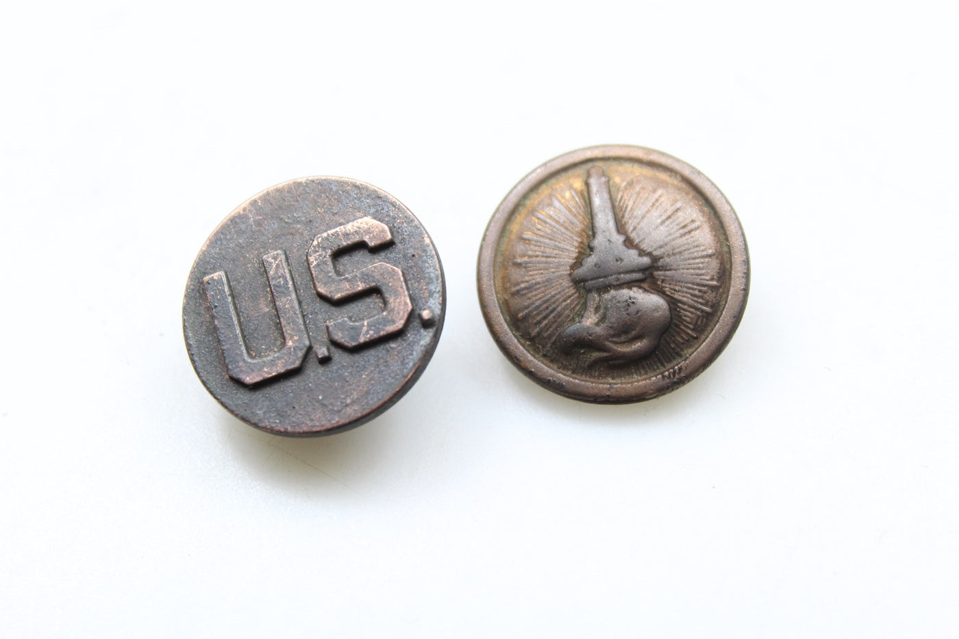 Coppia collar disk ROTC US Army WW 2