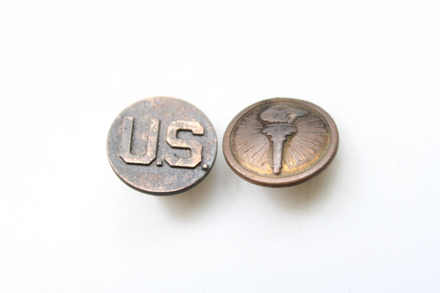 Coppia collar disk ROTC US Army WW 2