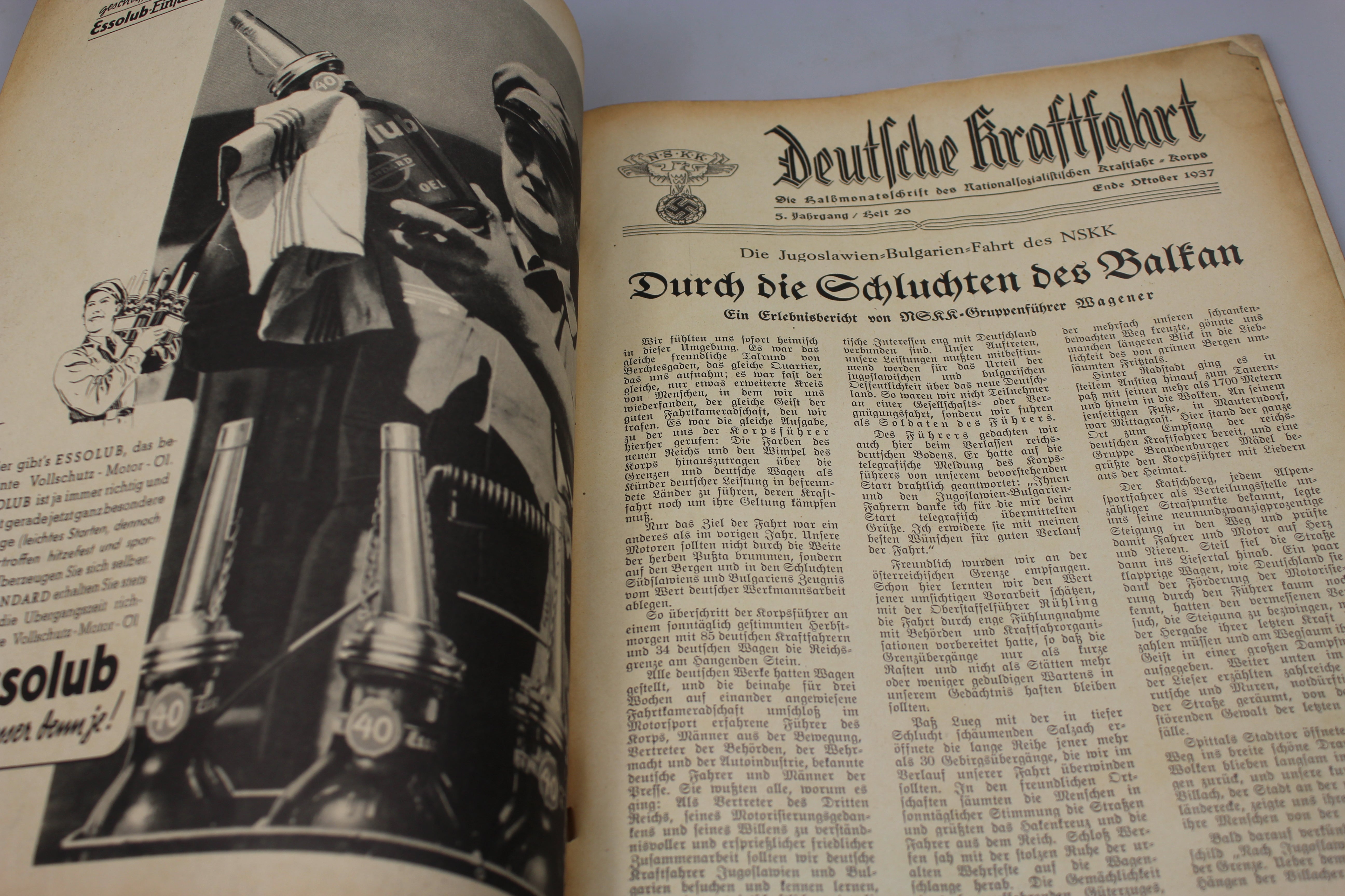 "Deutsche Kraftfahr N.S.K.K." Rivista ufficiale