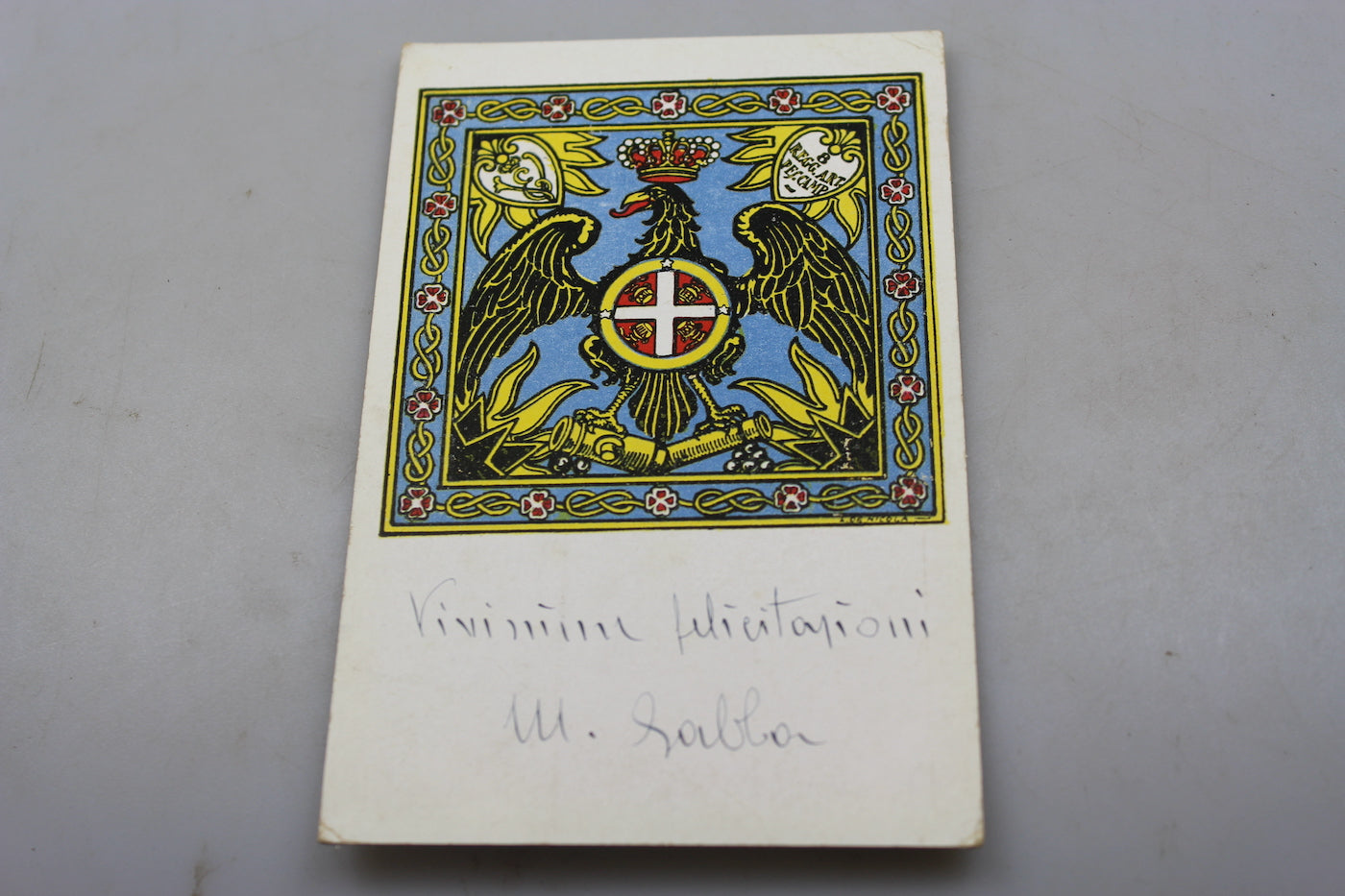 Cartolina postale Reggimento Artiglieria
