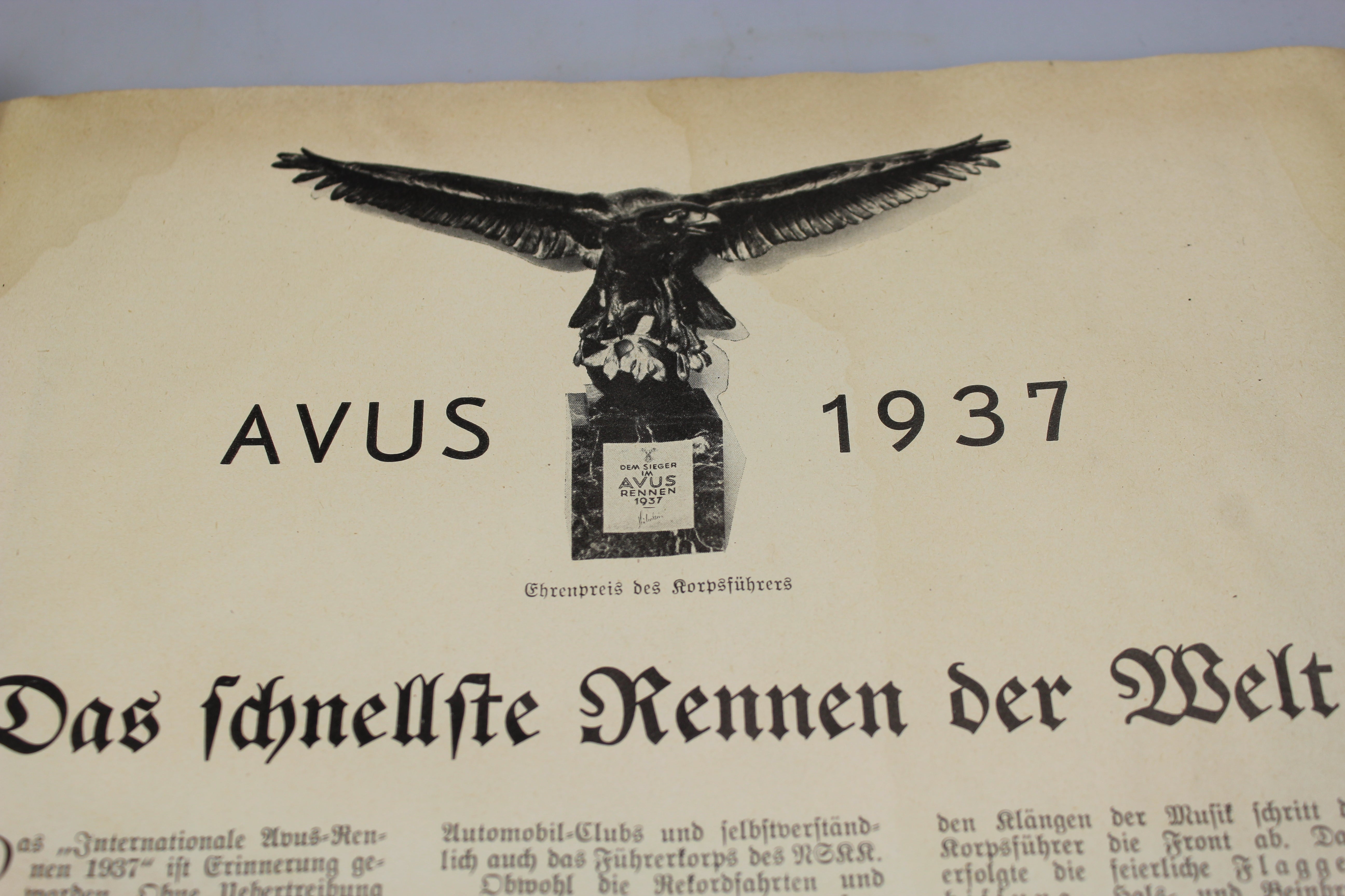 "Deutsche Kraftfahr N.S.K.K." Rivista Ufficiale