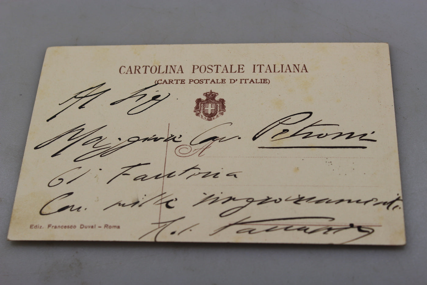 Cartolina postale Dragoni di Piemonte