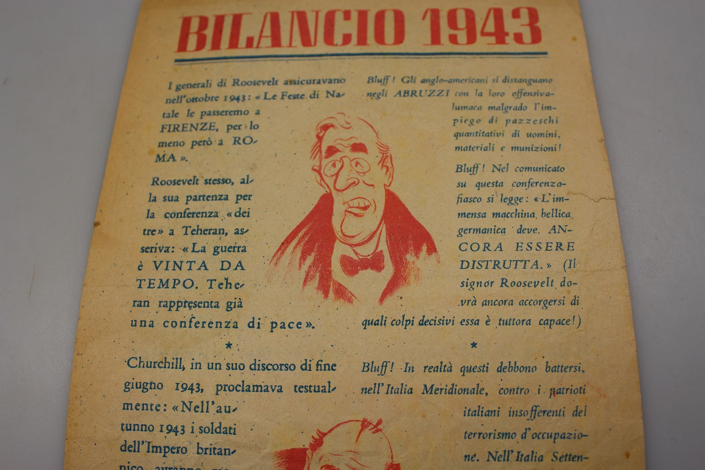 Volantino propaganda RSI