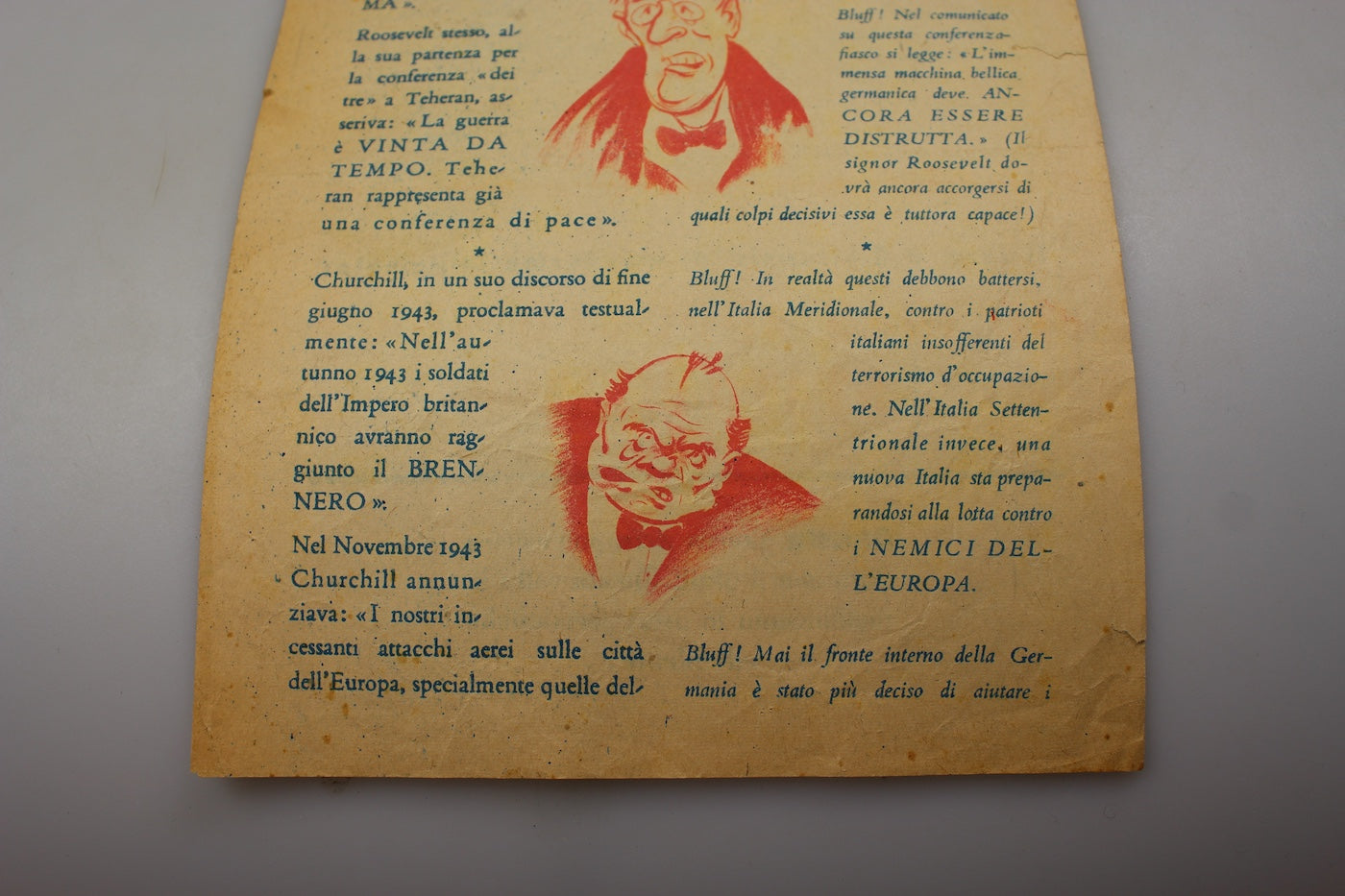 Volantino propaganda RSI