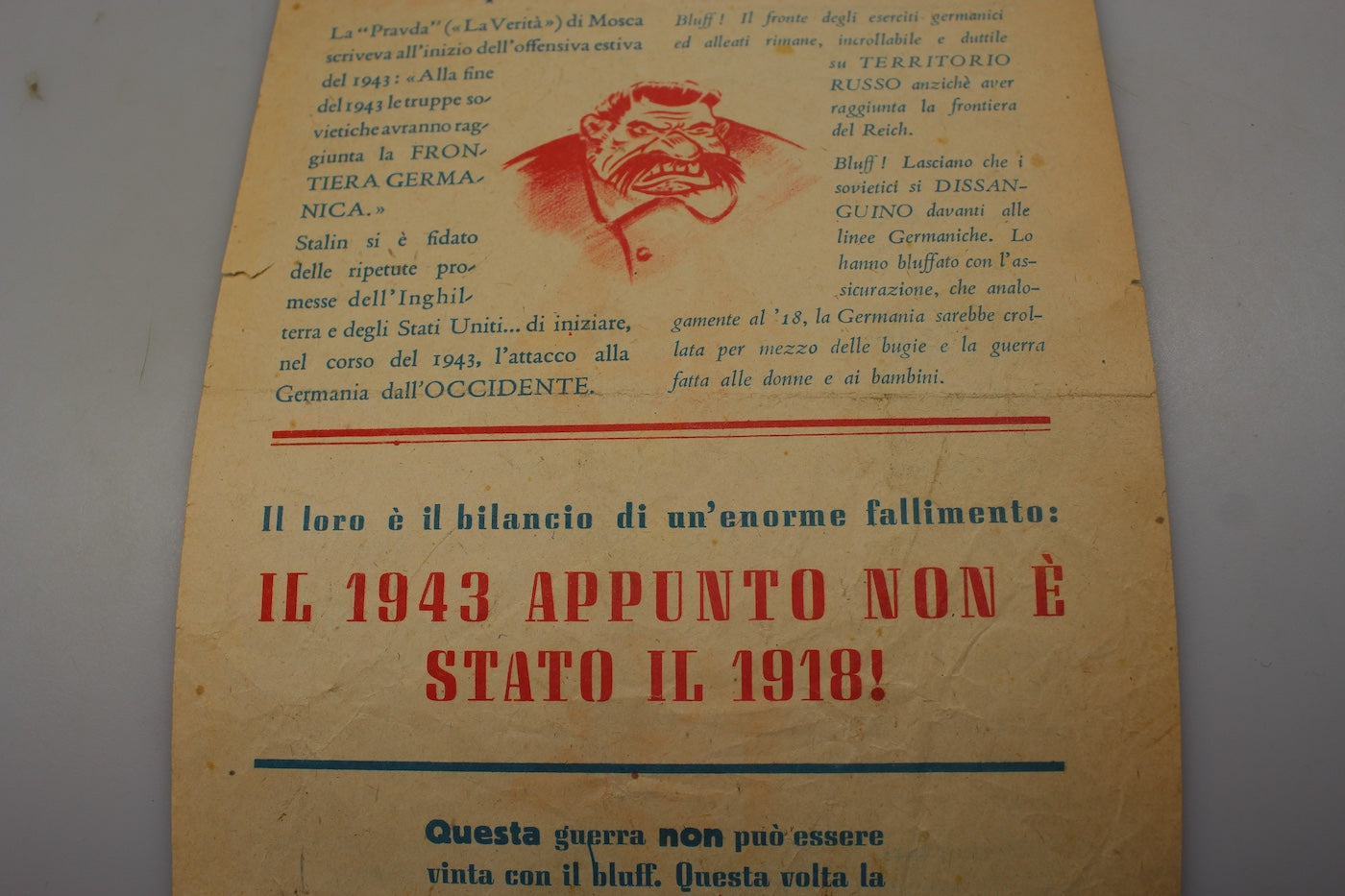 Volantino propaganda RSI