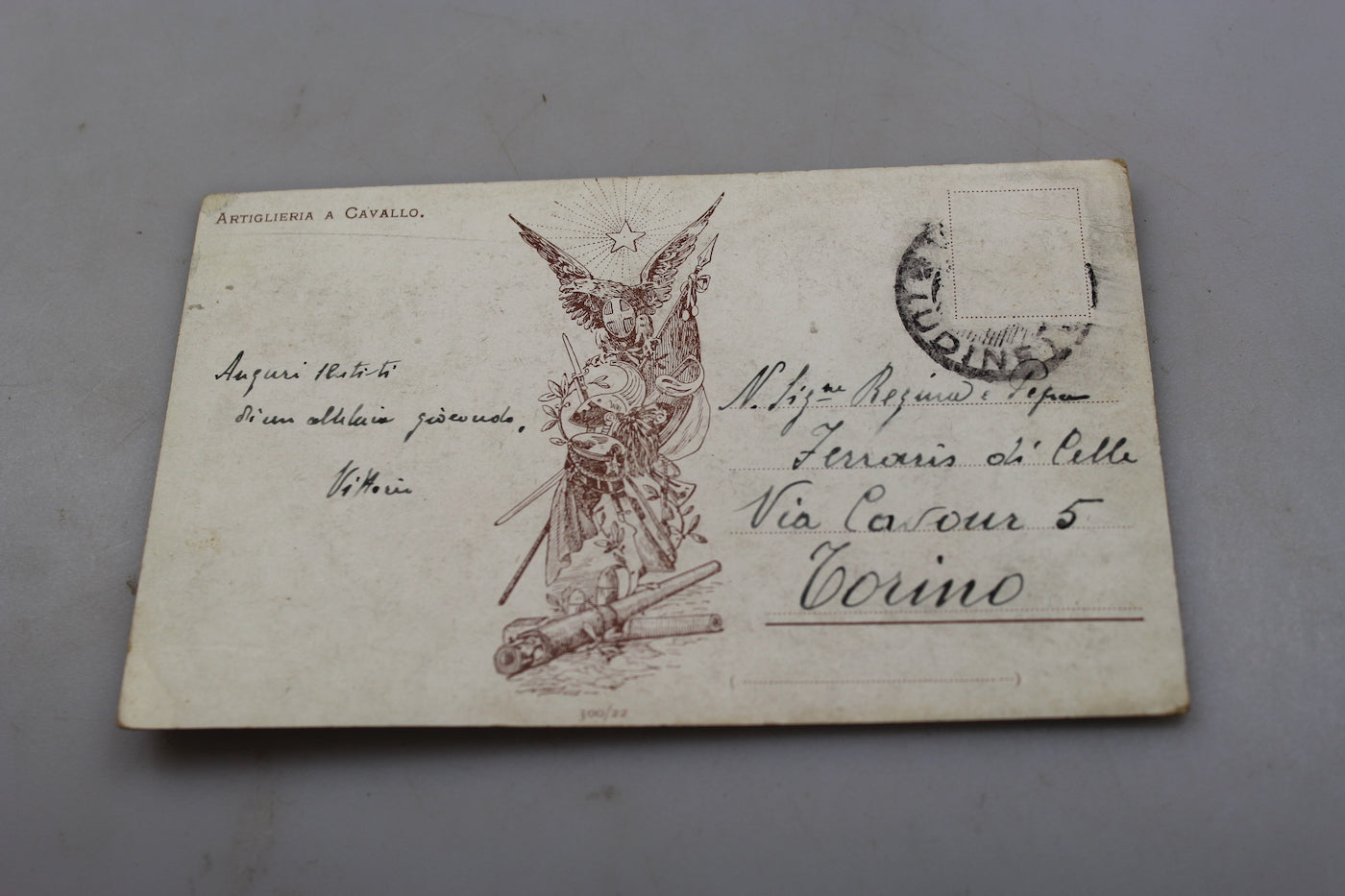Cartolina postale "Artiglieria a cavallo"