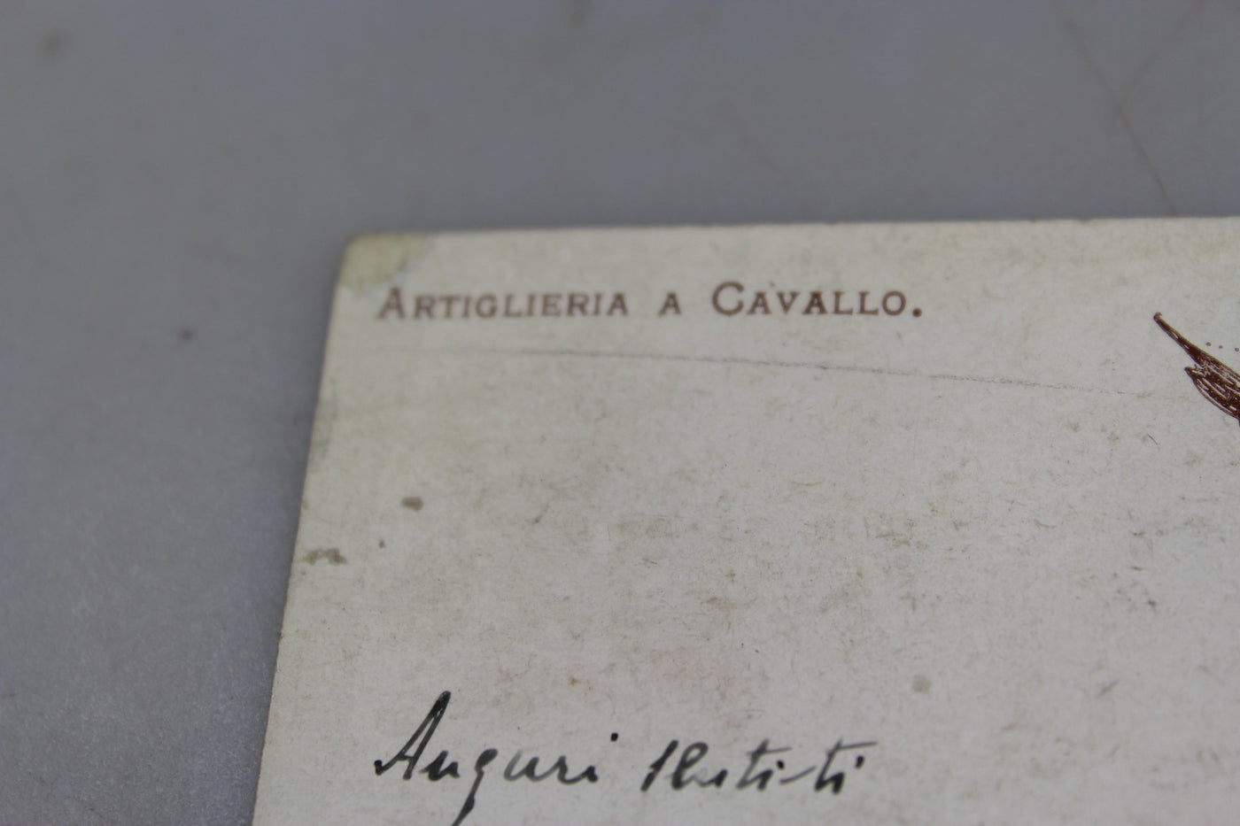 Cartolina postale "Artiglieria a cavallo"