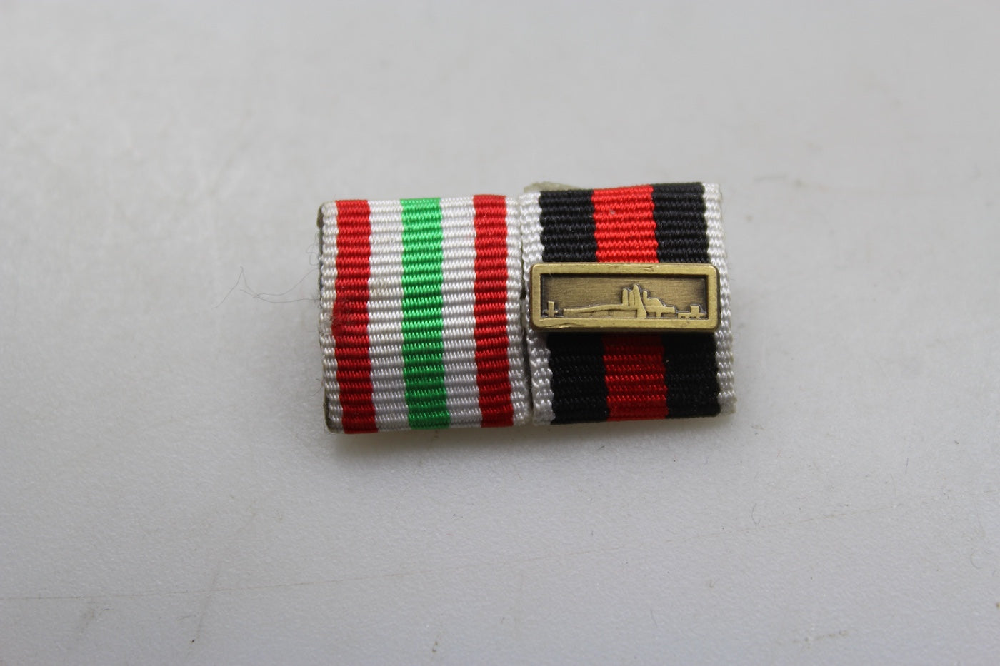REPRO spilla da petto due ribbon WW 2