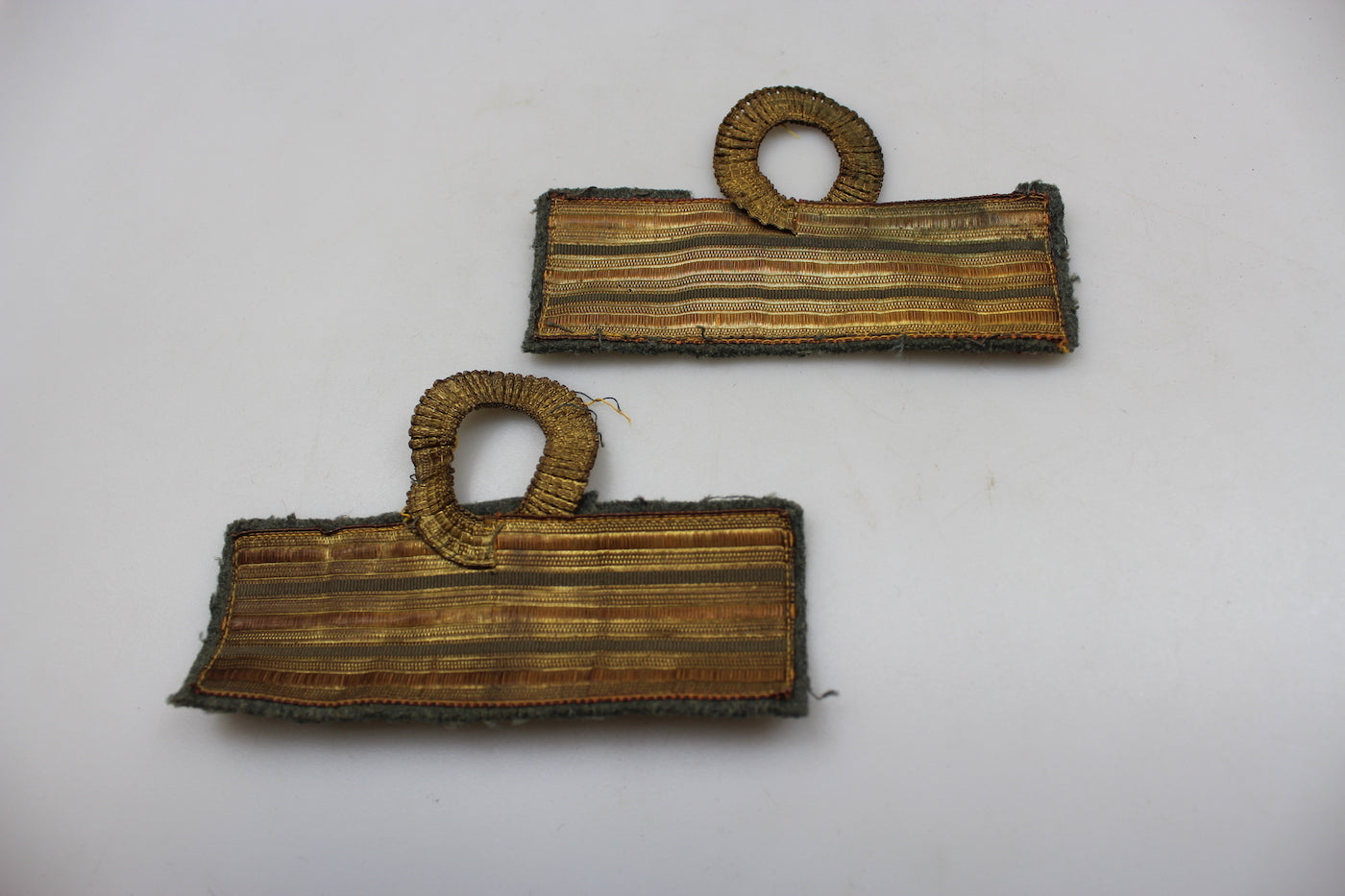 Coppia gradi M.34 Ufficiale REI WW2