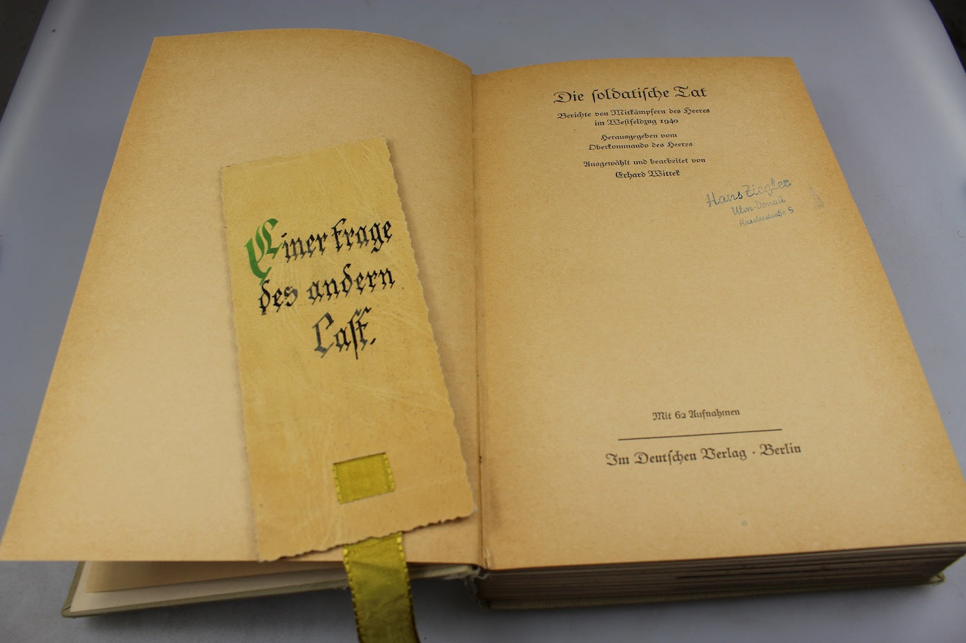 " Die Soldatische Tat " 1941 - OKH,
