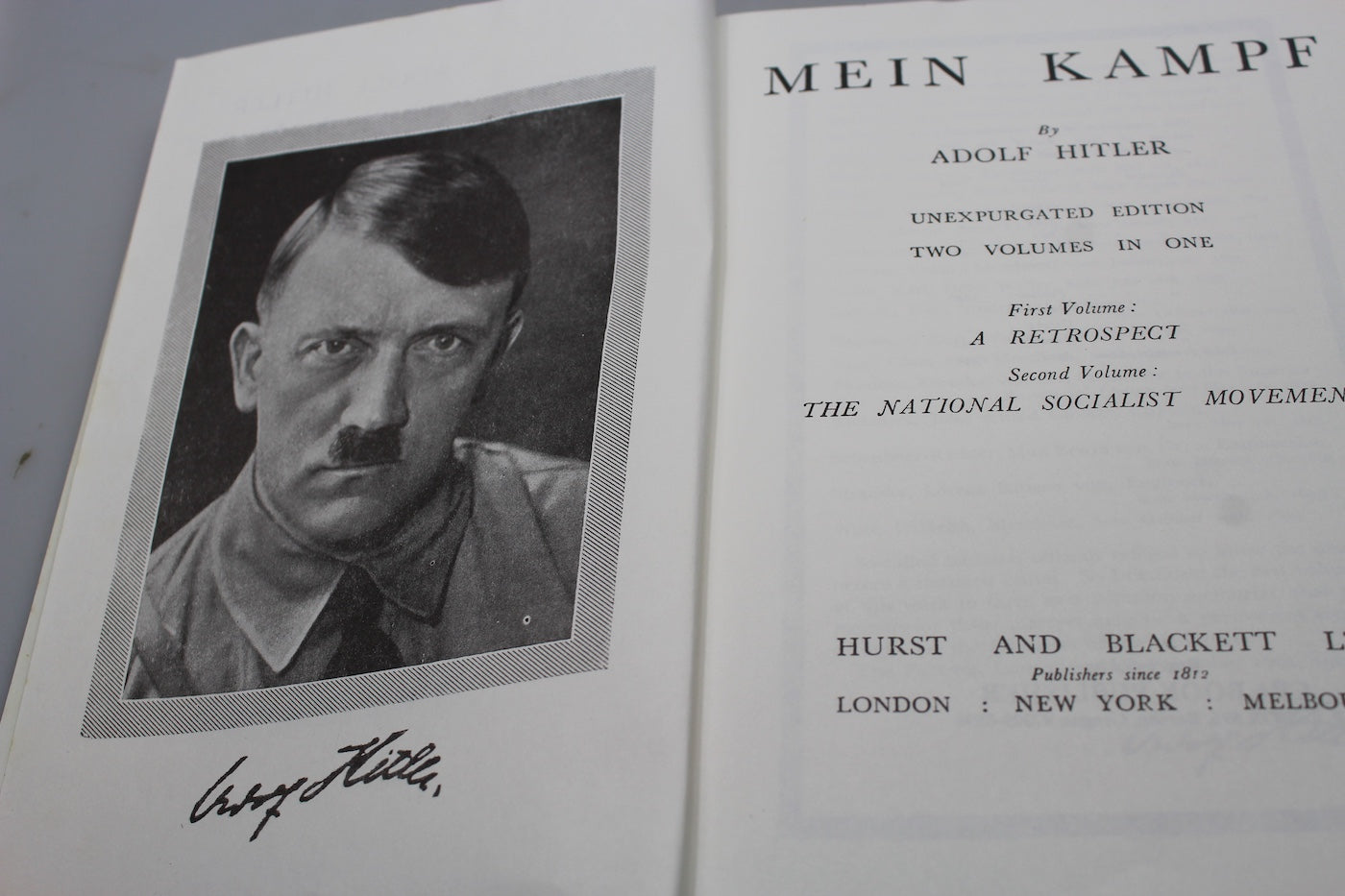 "Mein Kampf" Anastatica - fine anni 90' primi del 2000 in lingua Inglese