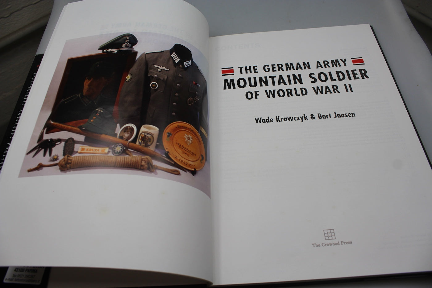The German Army - "Mountain soldier of WW2" Wade Krawczyk & Bart Jansen - 2009