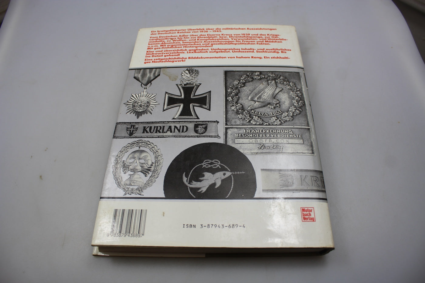 "Auszeichnungen des Deutschen Reiches 1936/45" K.G. Klietmann 1999