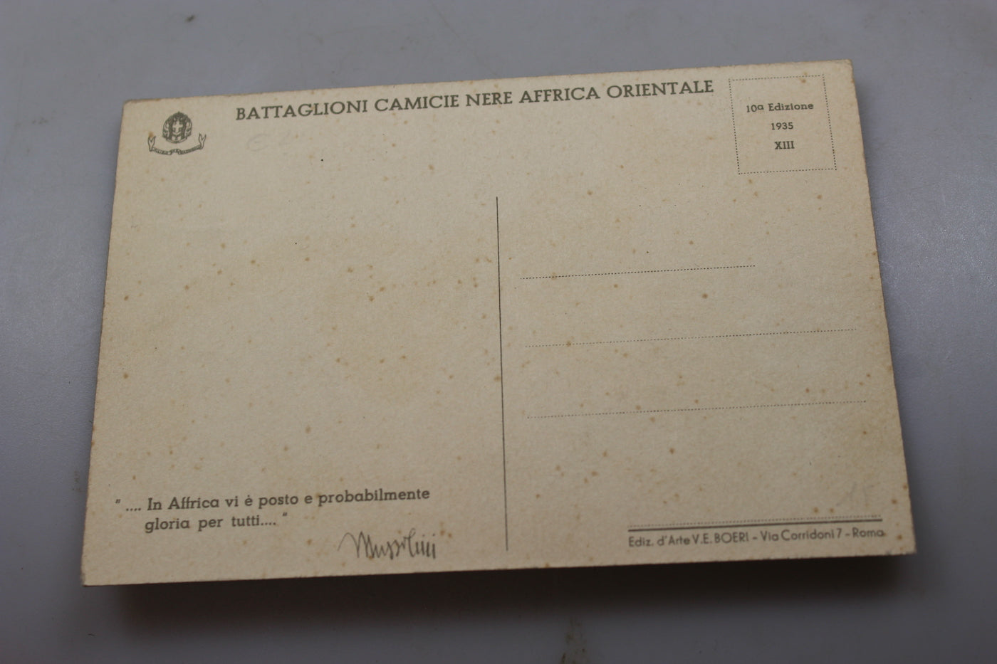 Cartolina postale CCNN