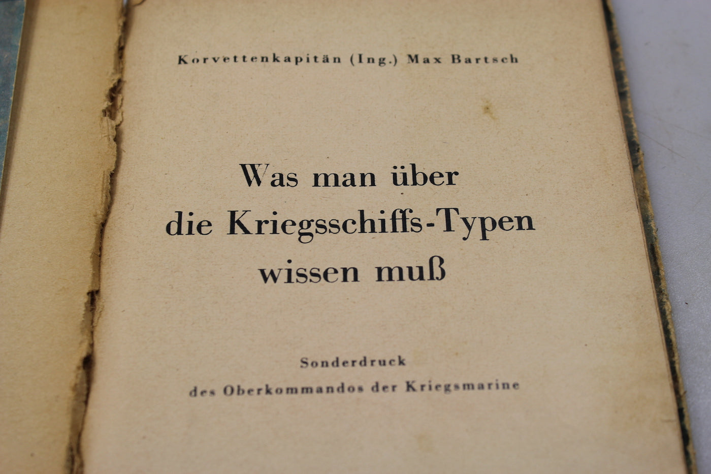 "Was man uber die kriegsschiffs typen wissen muss" - Oberkommando der Kriegsmarine