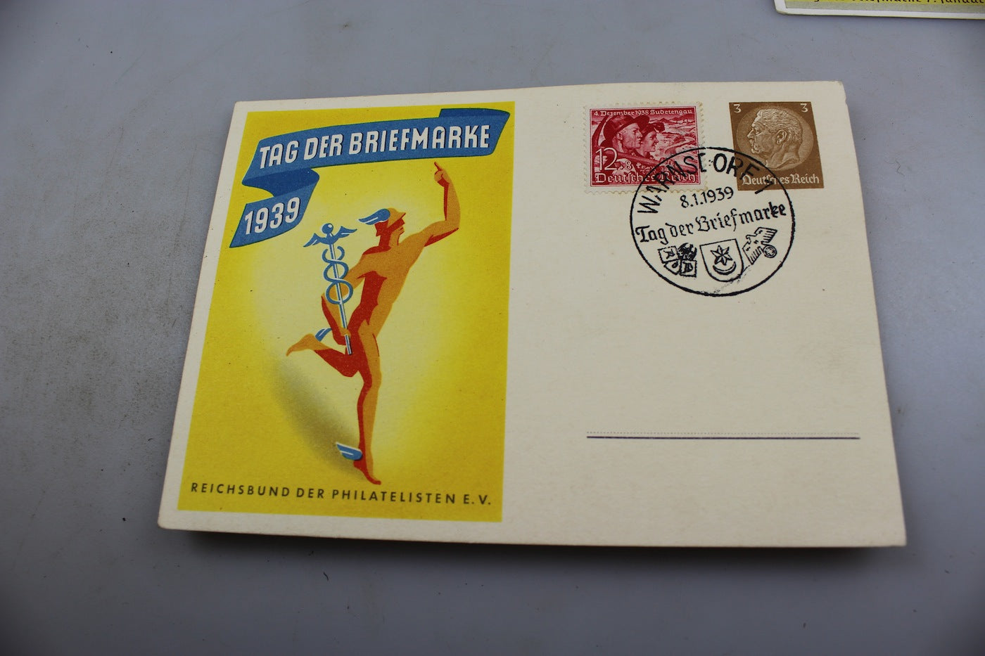 # 3 cartoline postali con annulli filatelici "Tag der Briefmarken"