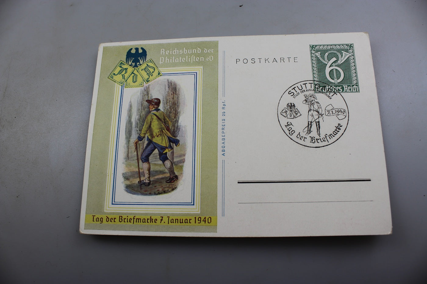 # 3 cartoline postali con annulli filatelici "Tag der Briefmarken"