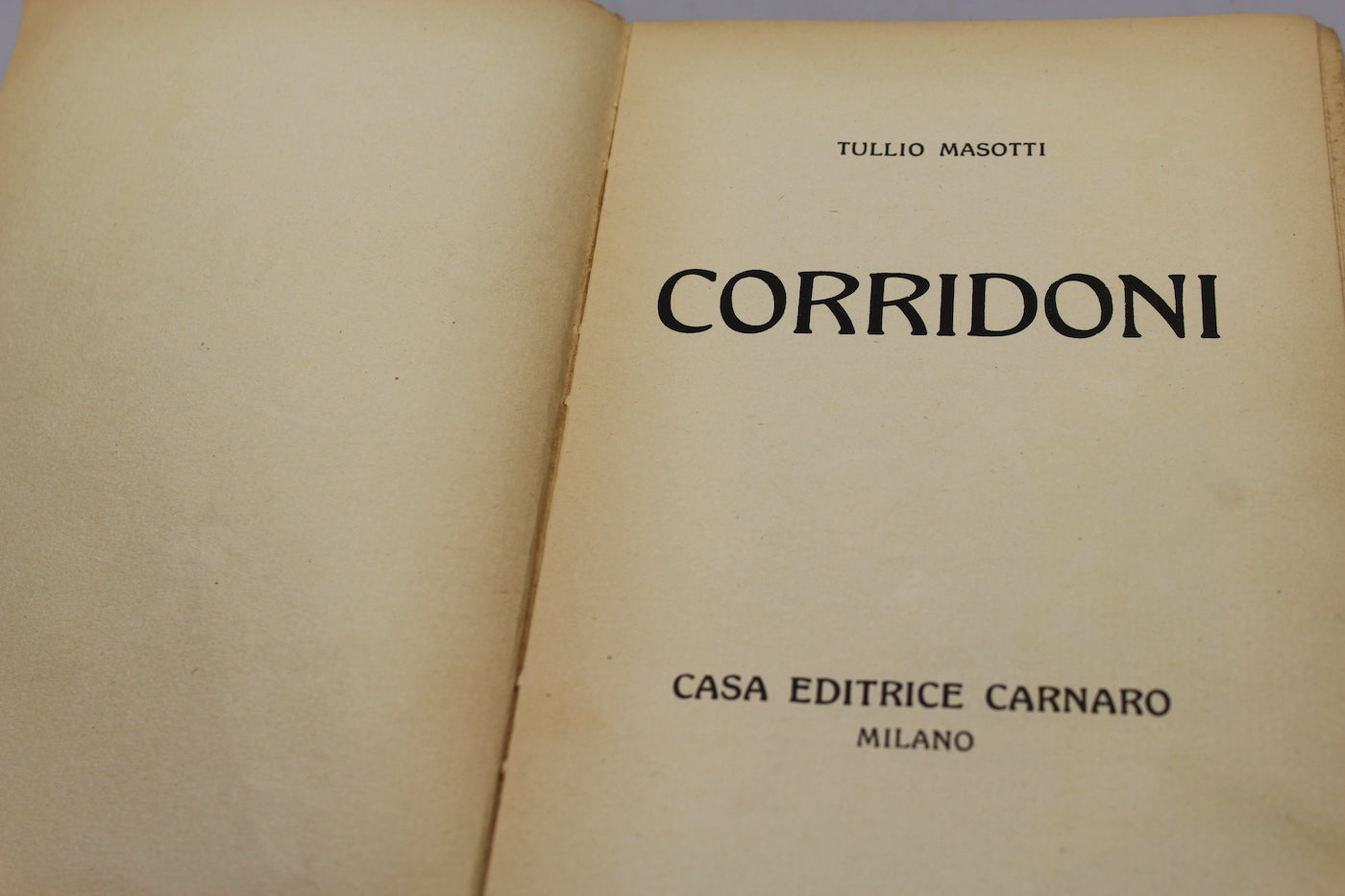 "Corridoni" Tullio Masotti - 1933