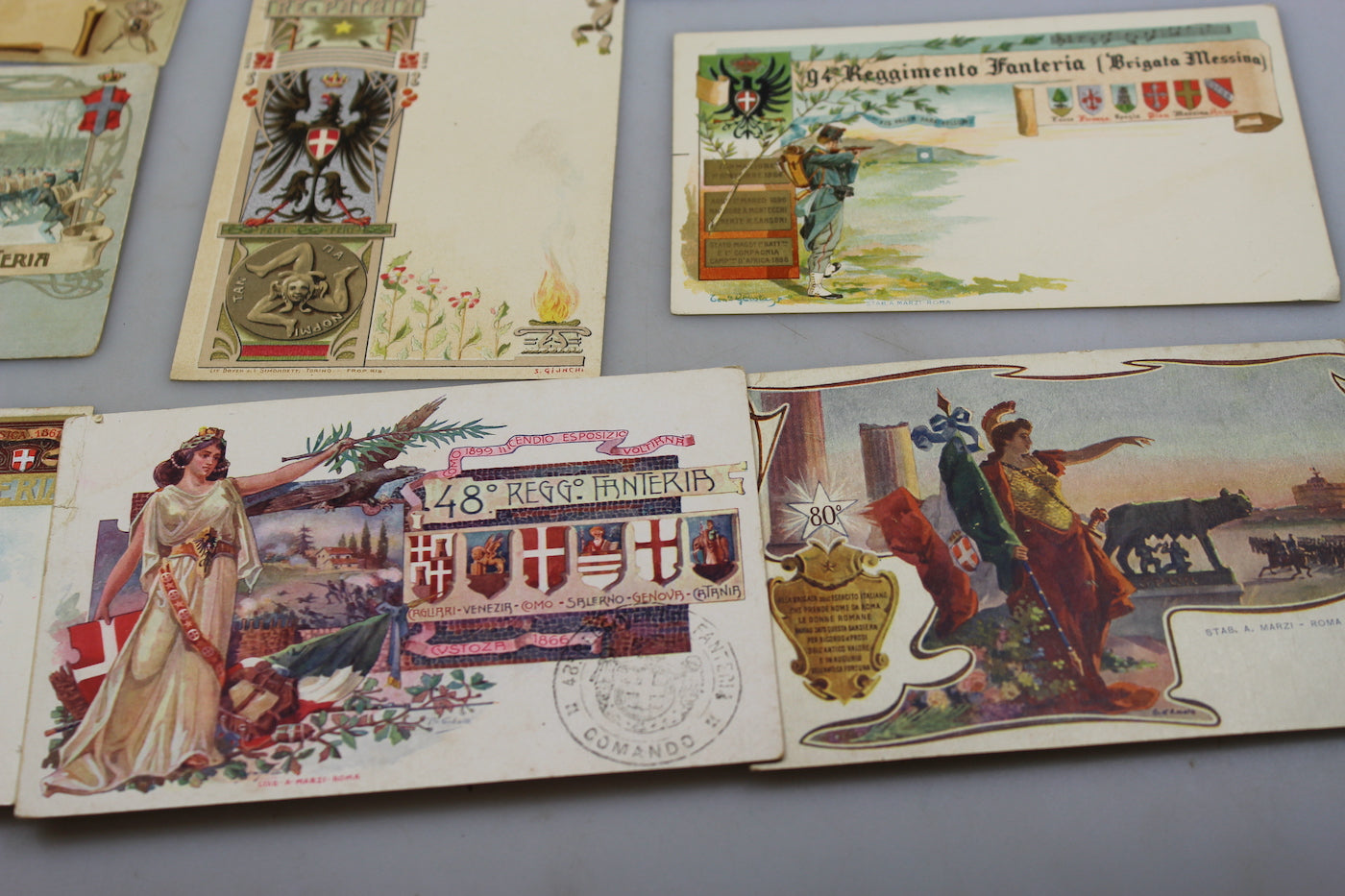 Cartoline postali Reggimenti Fanteria WW1