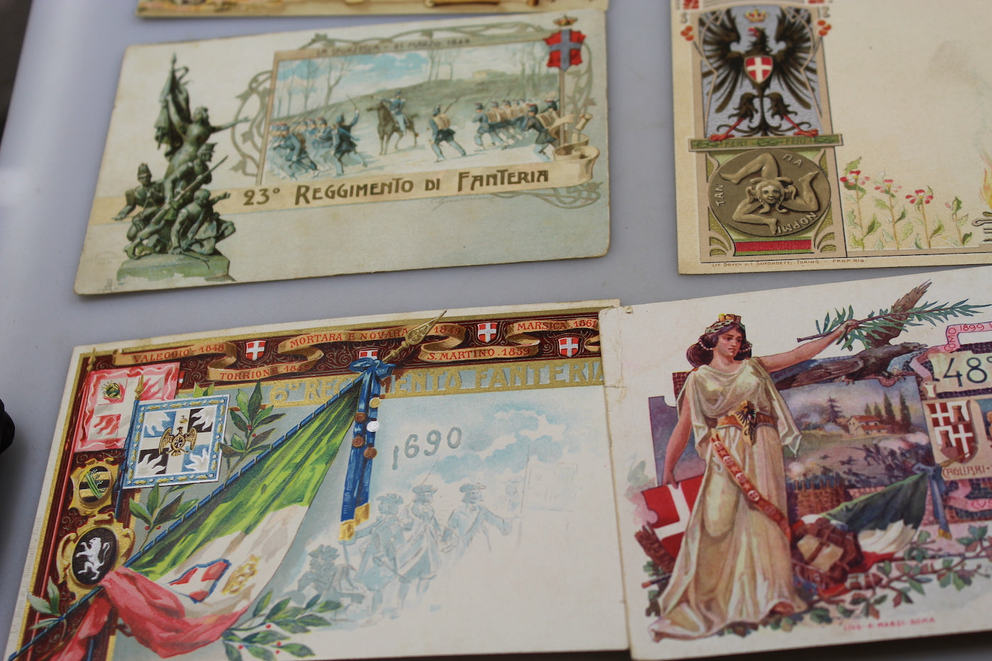 Cartoline postali Reggimenti Fanteria WW1