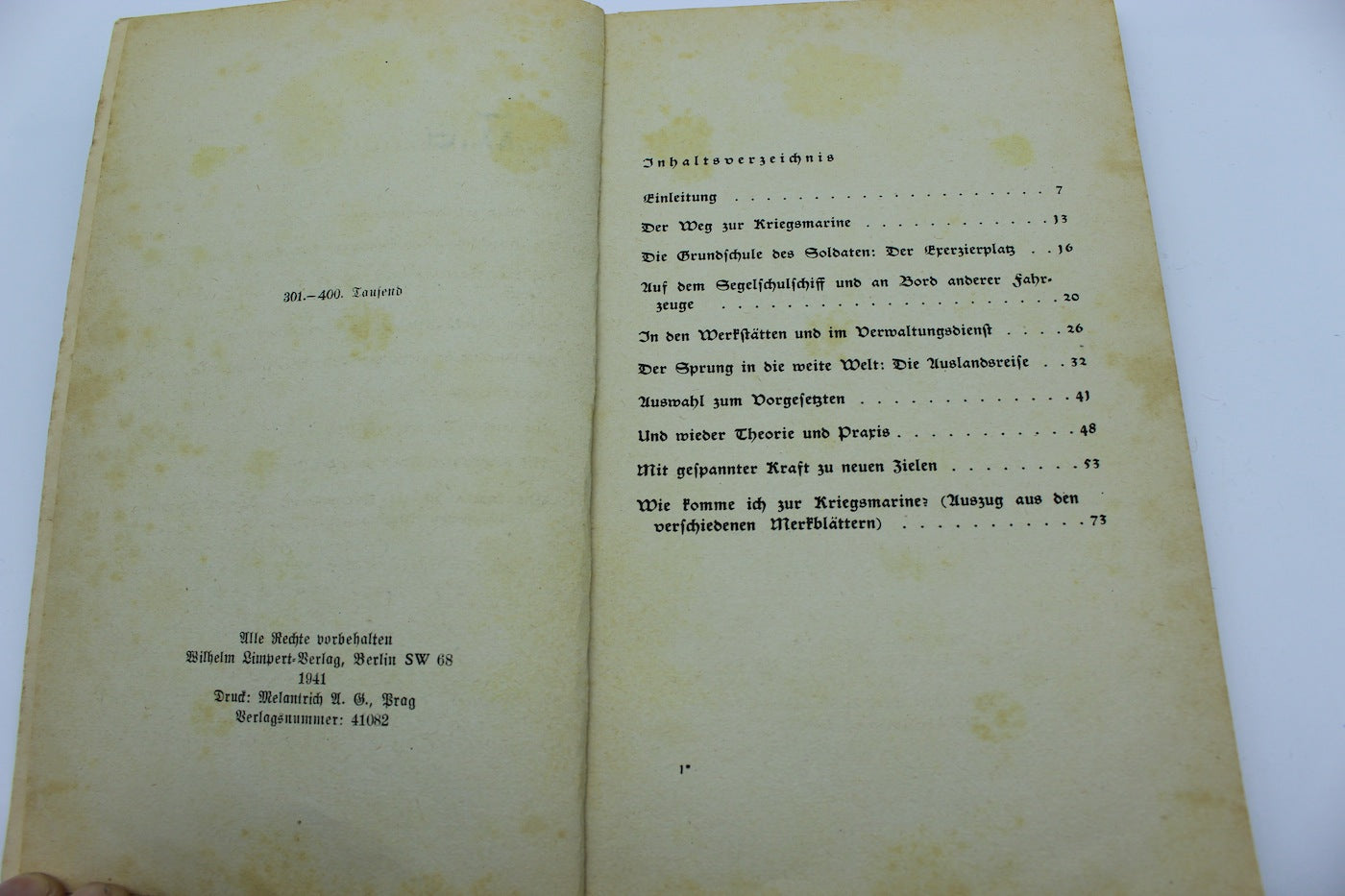 "Die Kriegsmarine Ruft" - Kovettenkapitanen  Giese - 1941