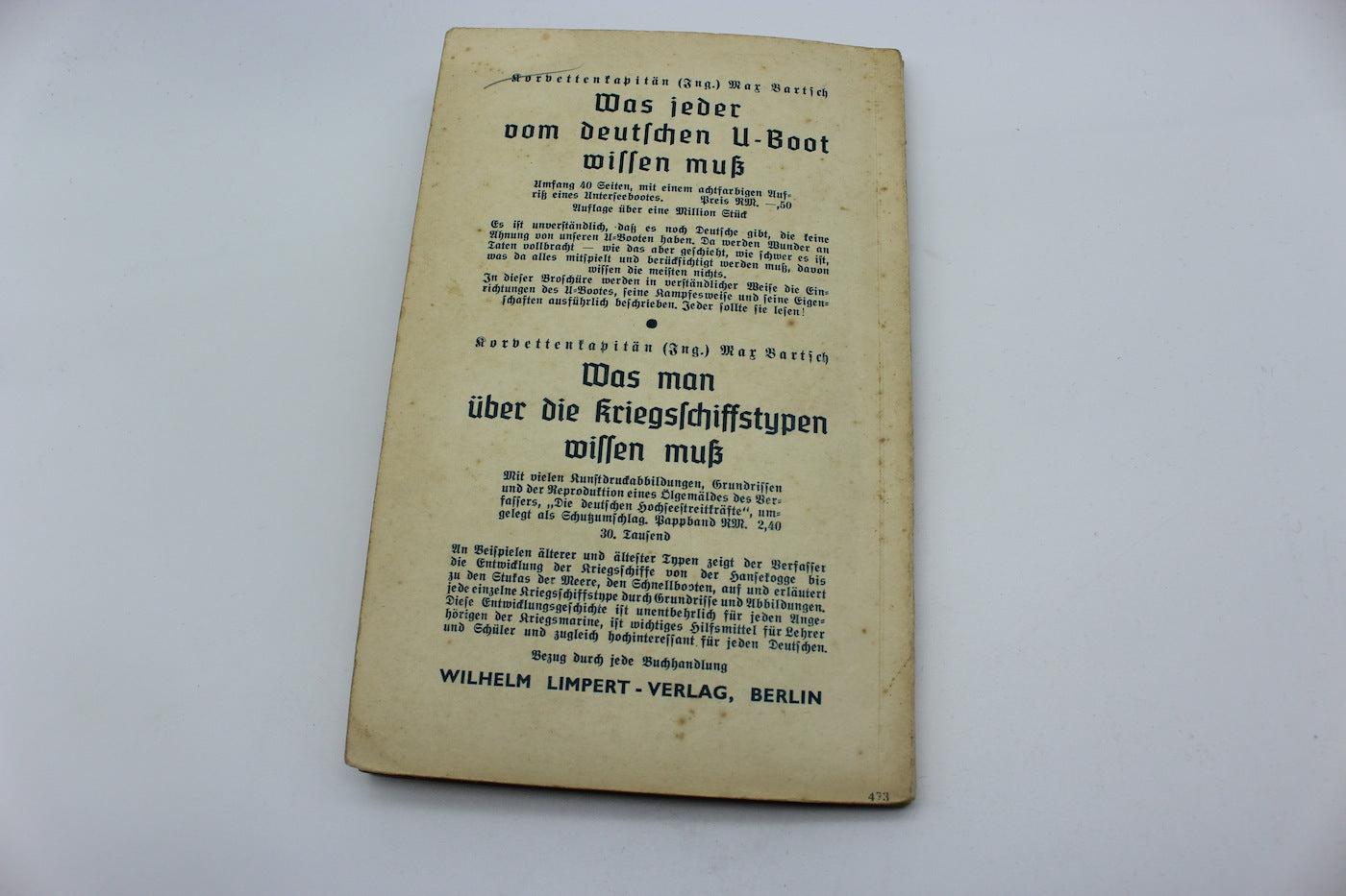 "Die Kriegsmarine Ruft" - Kovettenkapitanen  Giese - 1941