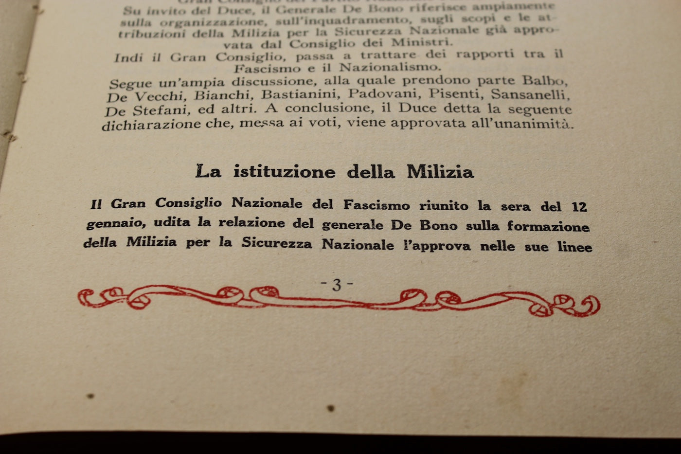 "Il Gran Consiglio nei primi 5 anni di Era Fascista" -PNF