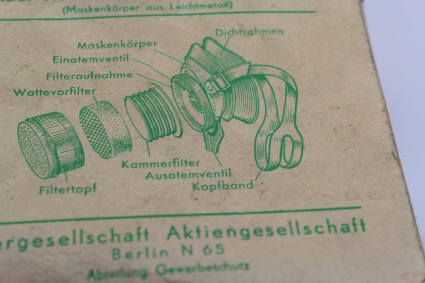 Maschera antigas "ufficio" WW2