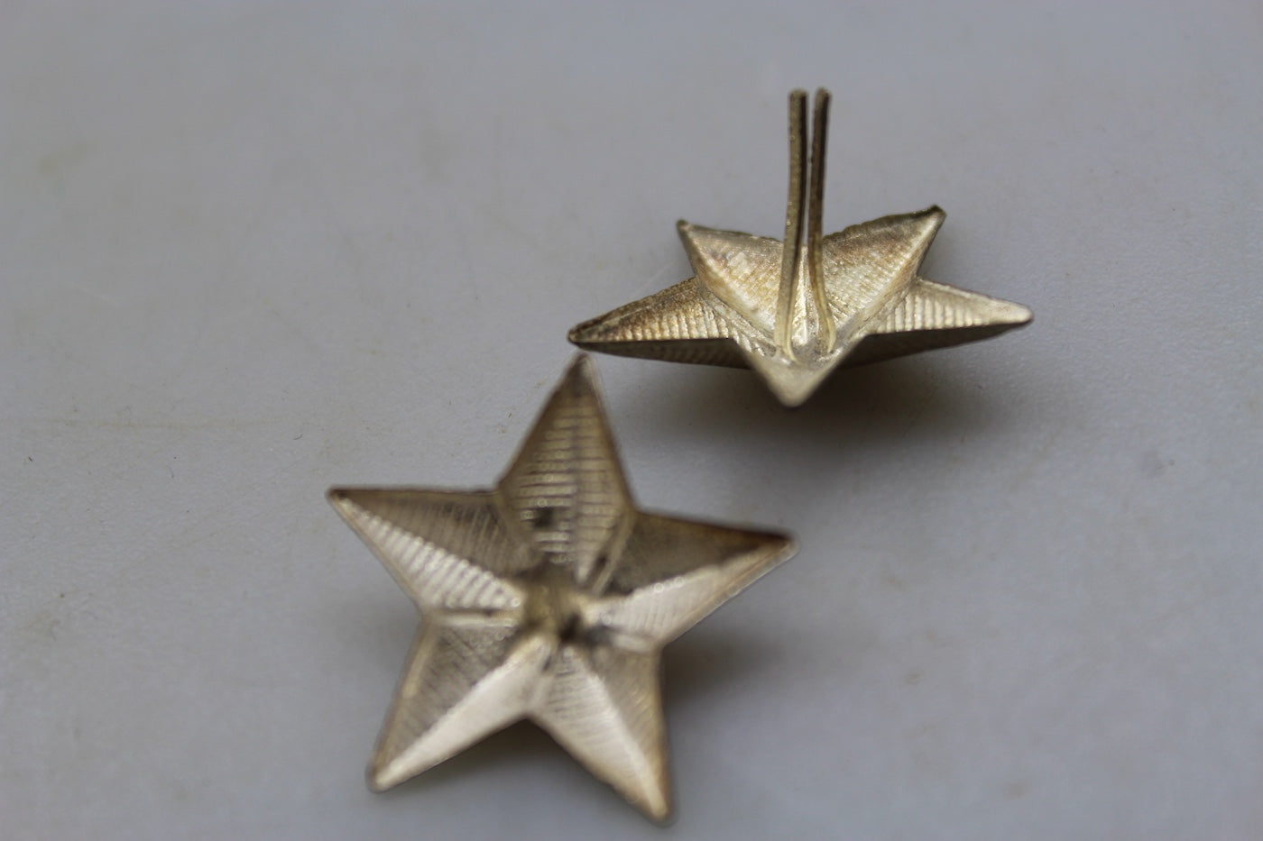 Coppia stellette da bavero cappotto Ufficiale REI WW2