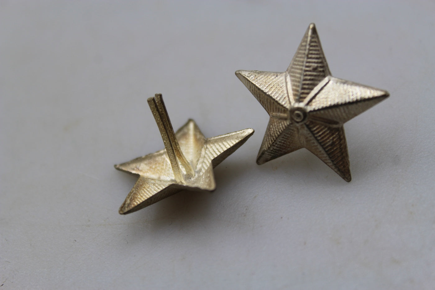 Coppia stellette da bavero cappotto Ufficiale REI WW2