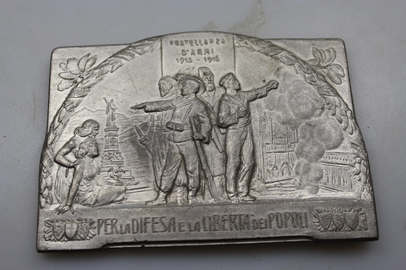 Placca "Fratellanza d'Armi 1915/16"