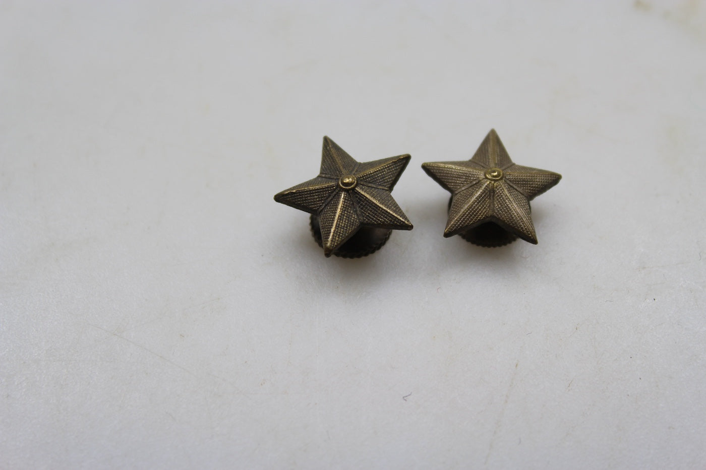 Coppia stellette a vite Ufficiale REI WW2