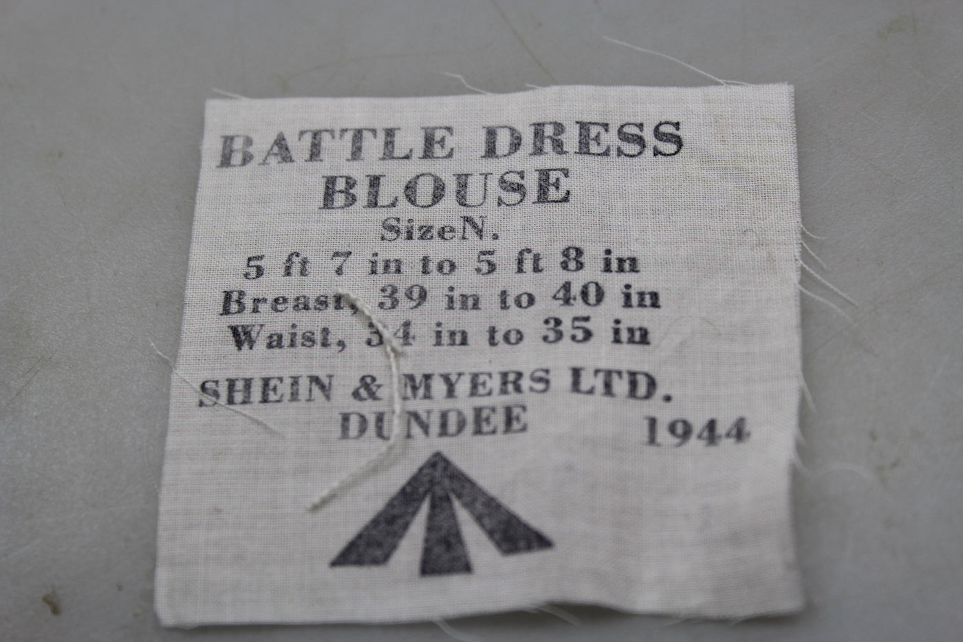 Replica etichetta Battledress WW2
