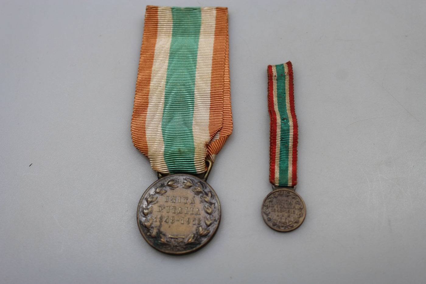 Medaglia Unità d'Italia con mignon