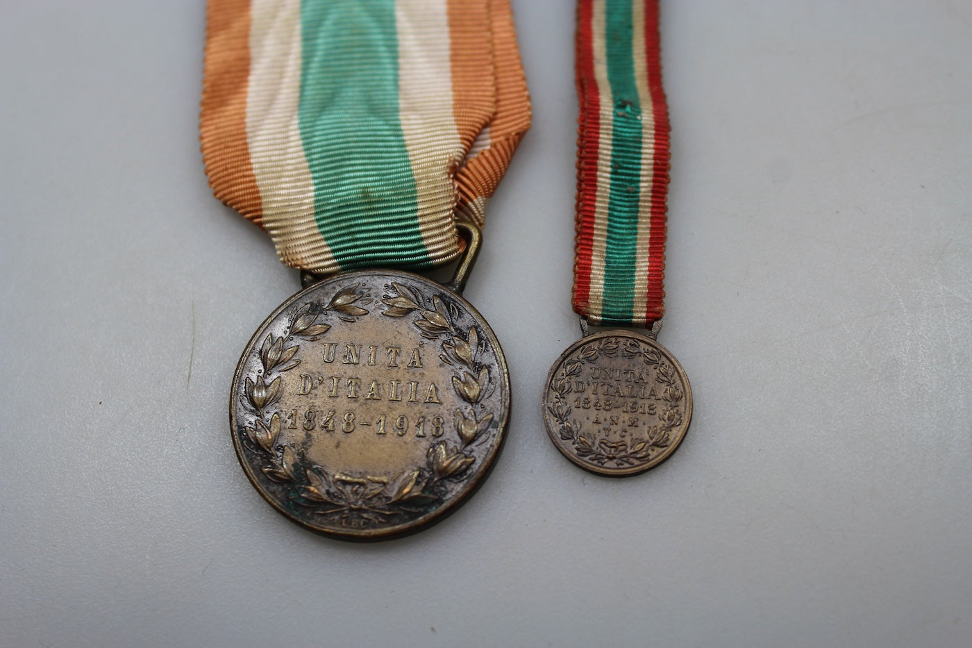Medaglia Unità d'Italia con mignon