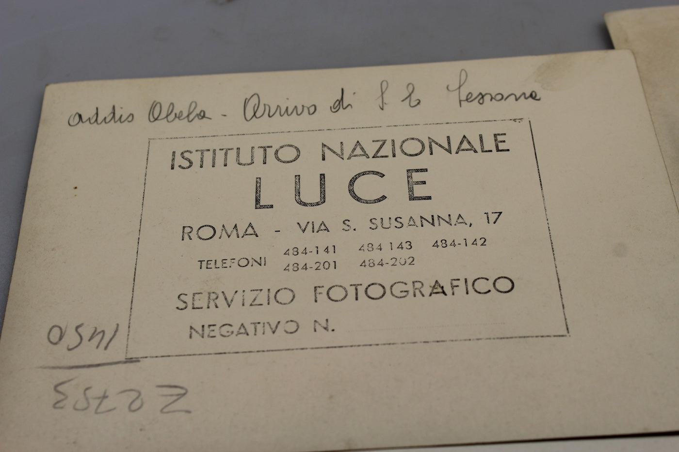 Foto agenzia Luce AOI