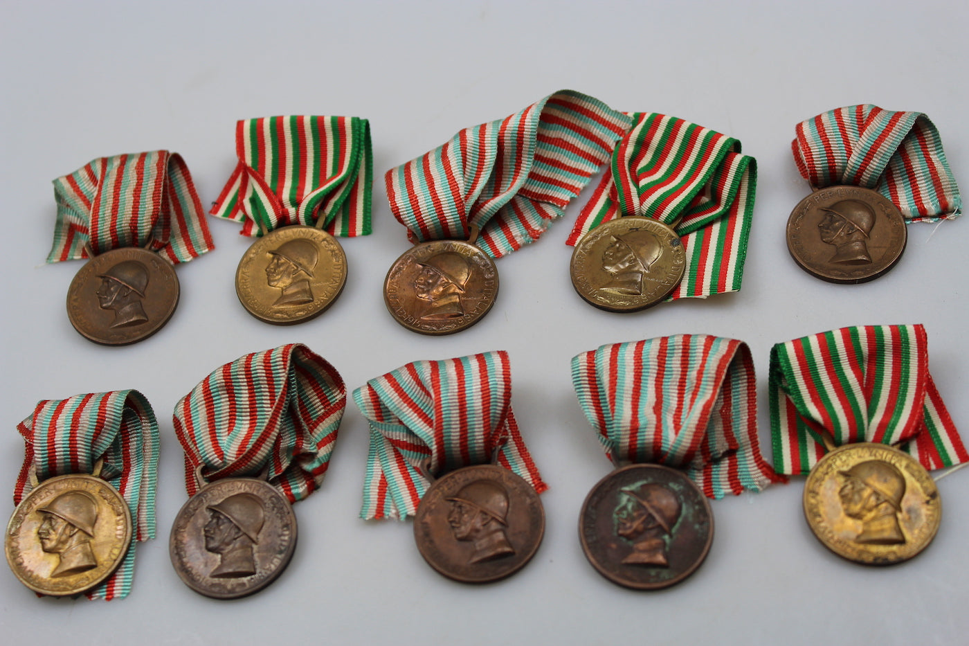 # 10 medaglie della "Vittoria" WW1