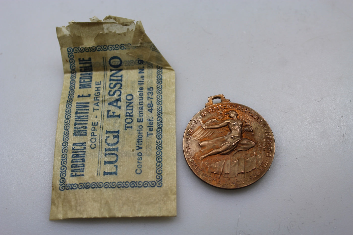Medaglia ANC - Roma 4/11/1938