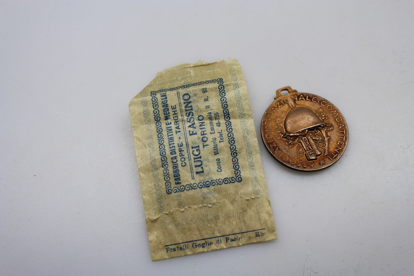 Medaglia ANC - Roma 4/11/1938