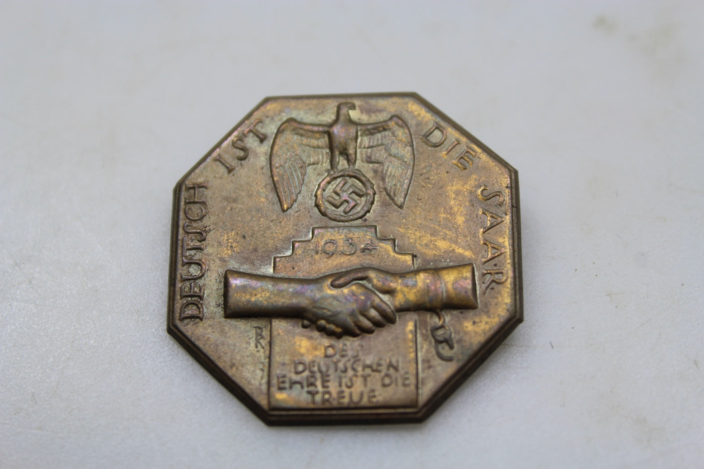 Badge "Deutsche ist die Saar 1934"