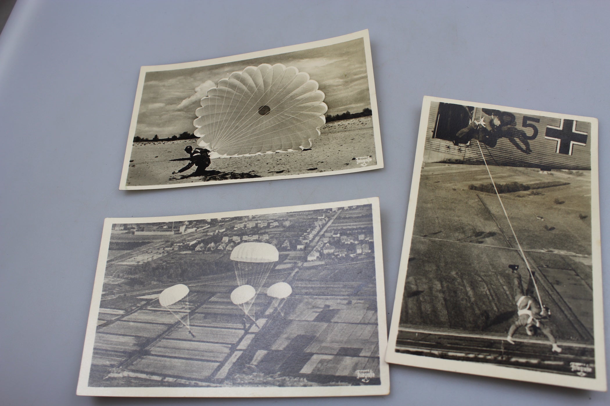 # 3 cartoline postali di una serie Luftwaffe