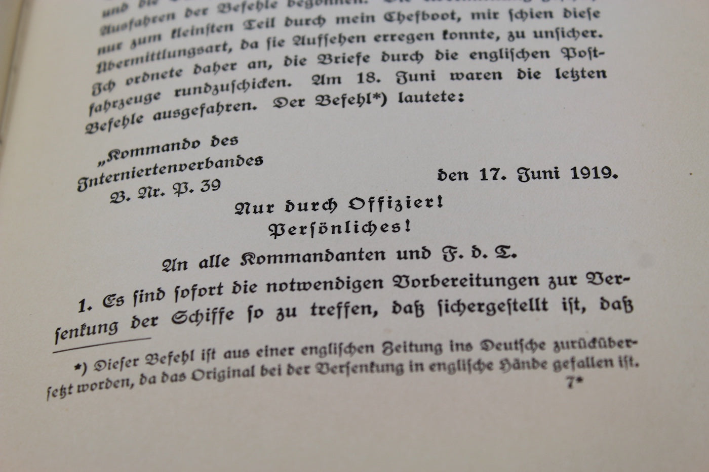 "Scapa Flow" Admiral v. Reuter - 1922