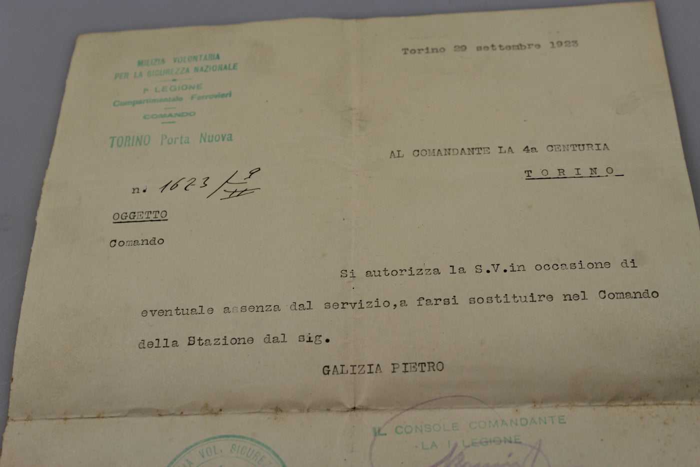 Documenti MVSN - Ferroviaria