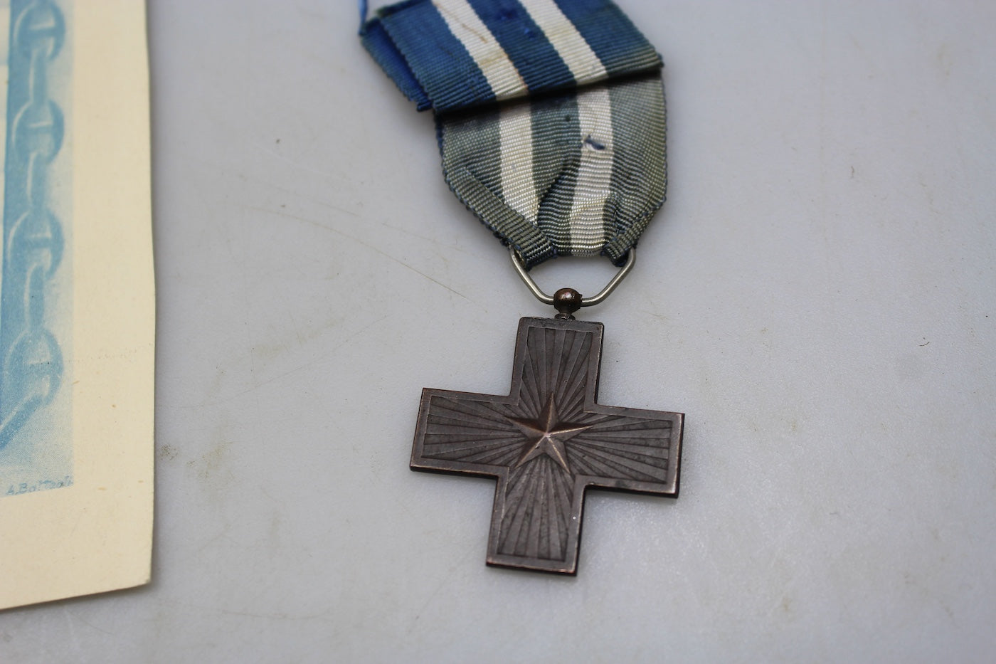 Croce al Merito di Guerra + Attestato Regia Marina