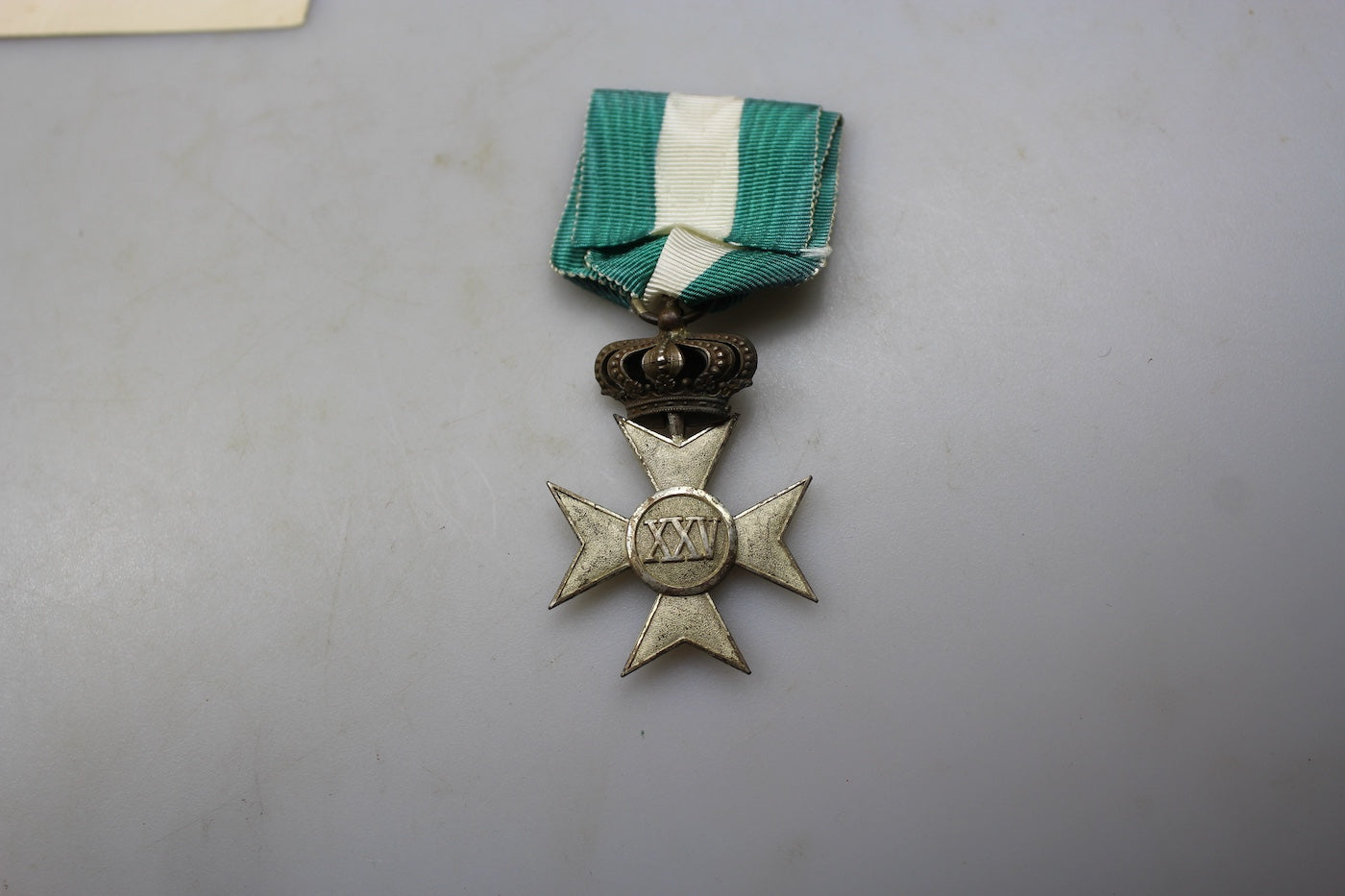 Croce Argento XXV Anni di Servizio con attestato di conferimento