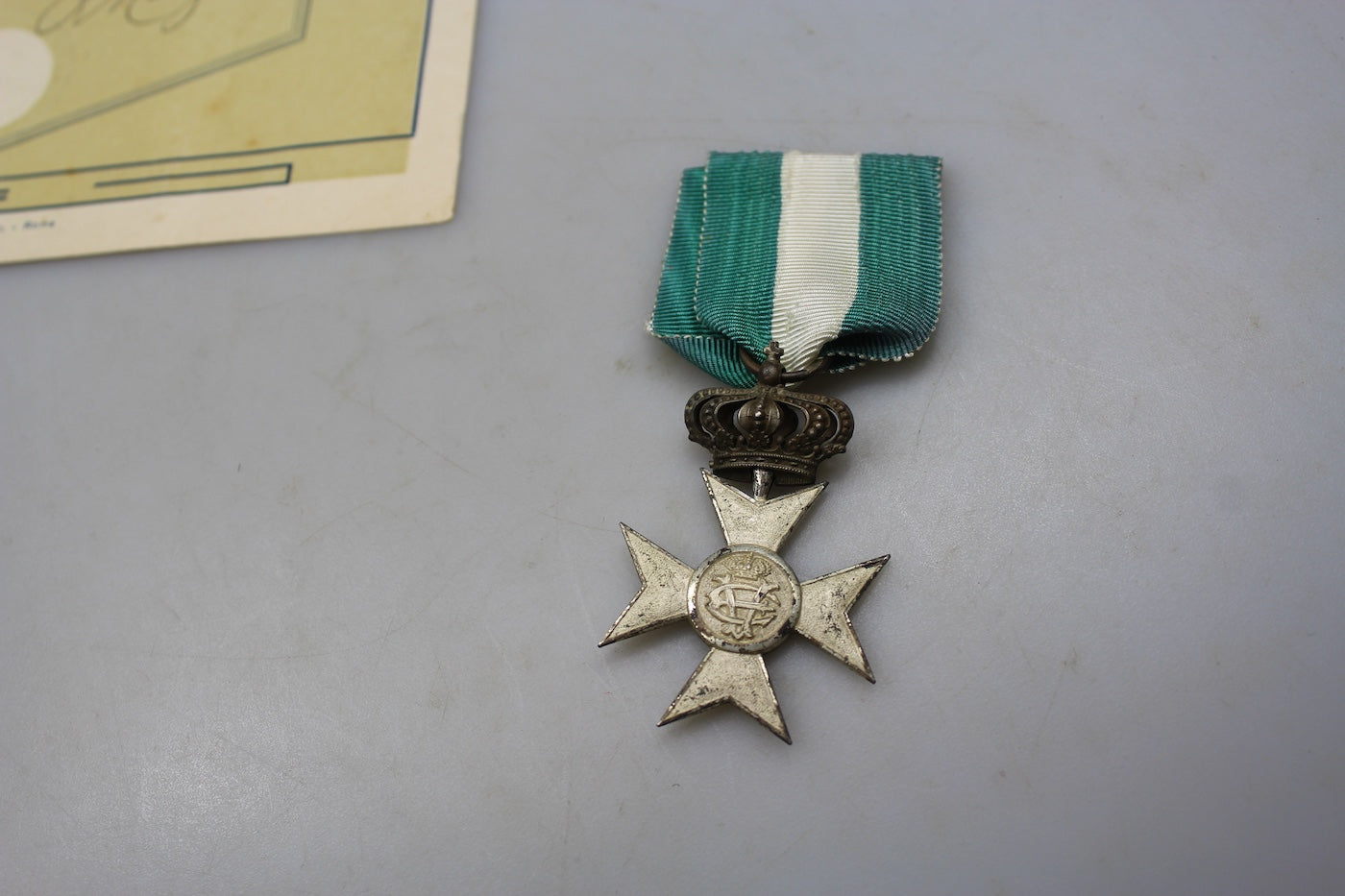 Croce Argento XXV Anni di Servizio con attestato di conferimento