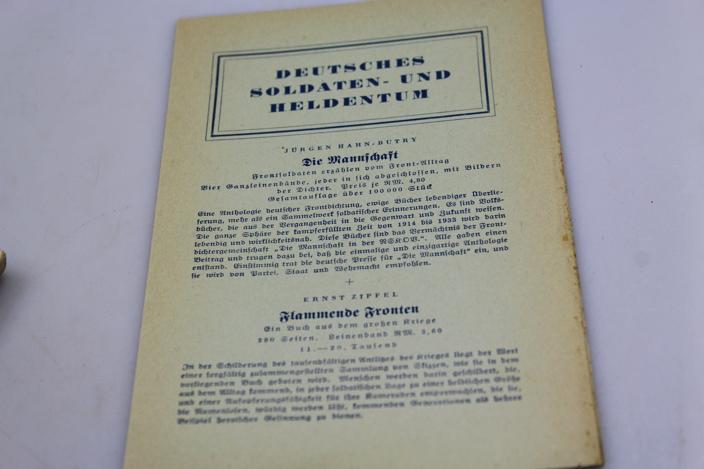 "Hinter der Maginot Line"- R.Buschmann